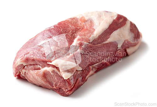 Image of fresh raw pork neck meat