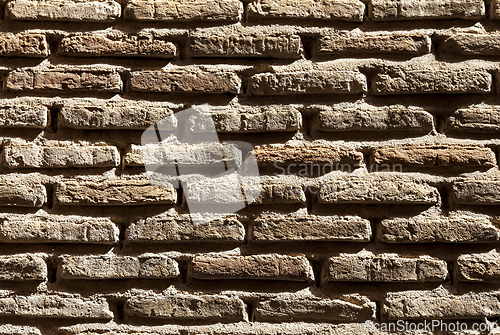 Image of Old wall with brickwork, texture