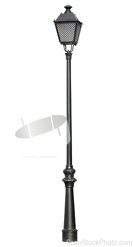 Image of Street lamppost, isolated over white