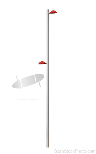 Image of Street lamppost, isolated over white