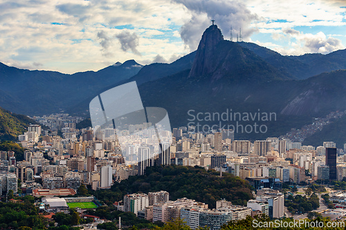 Image of Iconic Christ the Redeemer statue, Rio de Janeiro, Brazil-