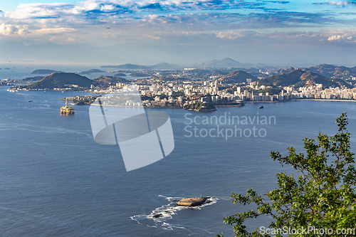 Image of Guanabara Bay, with the city of Niteroi, Brazil.