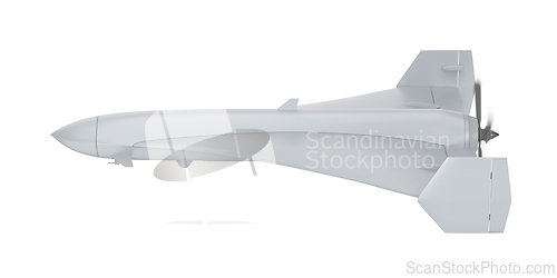 Image of Side view of military surveillance drone