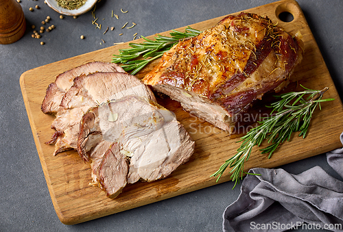 Image of freshly baked pork neck roast