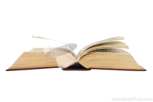 Image of Open book on white