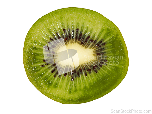 Image of Kiwi slice on white