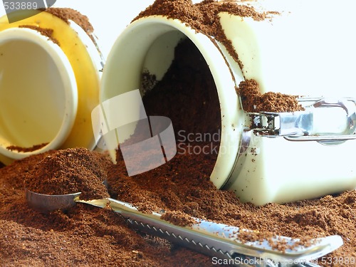 Image of spilled coffee