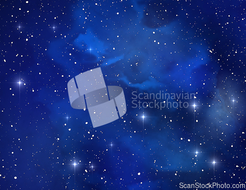 Image of Blue space nebula