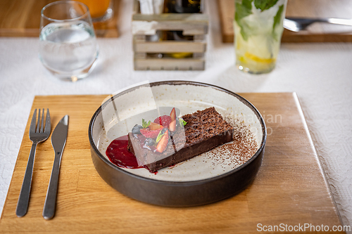Image of Delicious chocolate cake