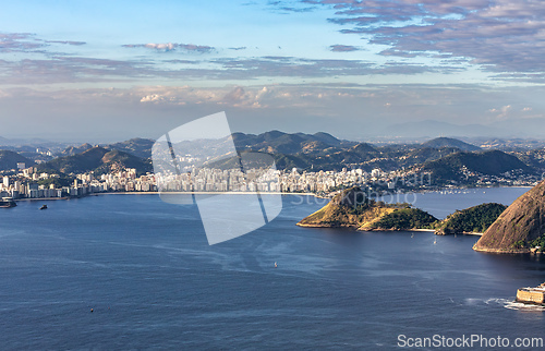 Image of Guanabara Bay, with the city of Niteroi, Brazil.