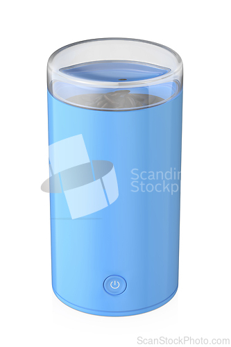 Image of Blue electric coffee grinder