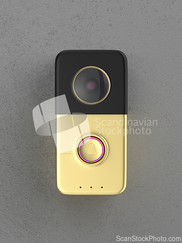 Image of Golden smart video doorbell