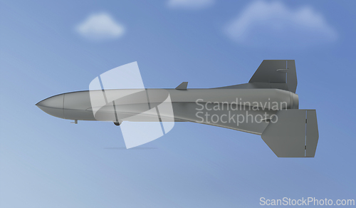 Image of Jet powered military unmanned aerial vehicle