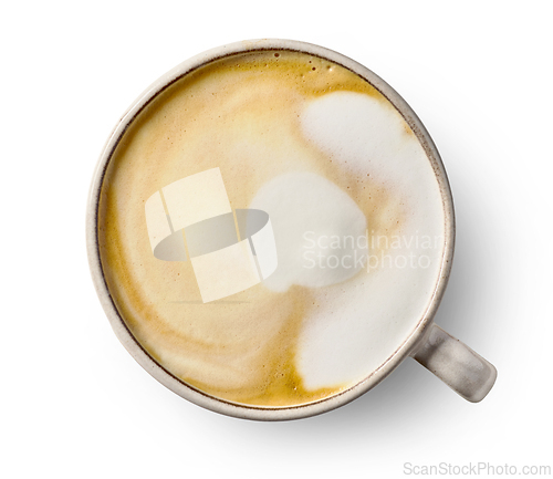 Image of cup of homemade cappuccino coffee