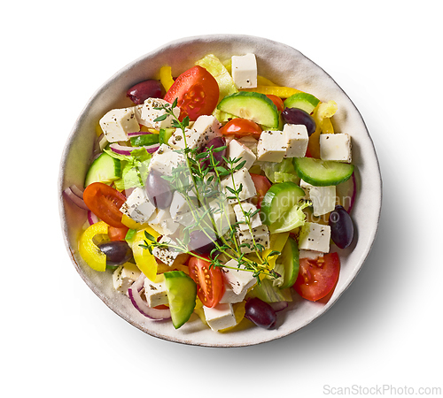 Image of bowl of greek salad