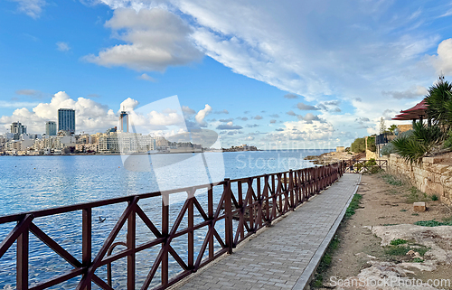 Image of beautiful landscape of Malta, Sliema