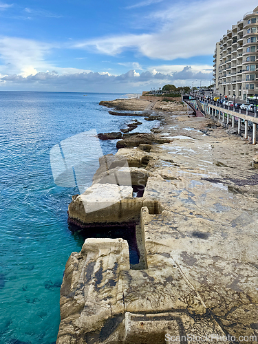 Image of beautiful landscape of Malta, Sliema