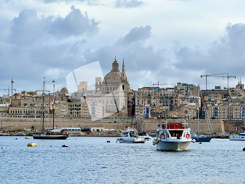 Image of panoramic view of Malta capital city Valletta