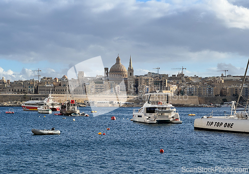 Image of panoramic view of Malta capital city Valletta