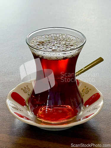 Image of traditional turkish black tea