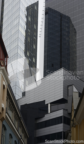 Image of modern architecture office buildings 