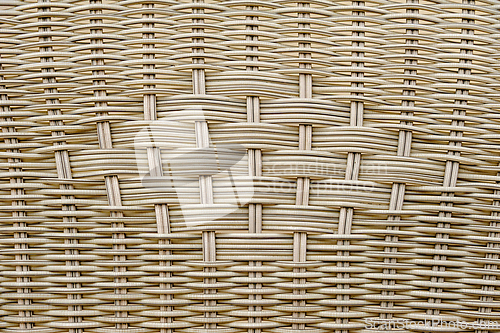 Image of Woven pattern of a basket shown up close in a natural light sett