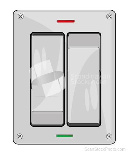 Image of Vector illustration device for enabling and shutdown electricity