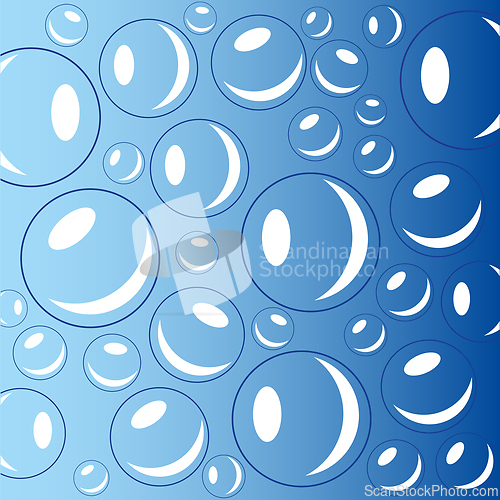 Image of Decorative abstract background dripped on turn blue background