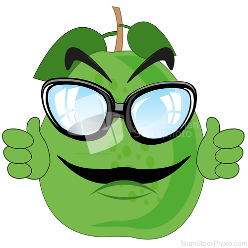 Image of Fruit pomelo cartoon on white background is insulated