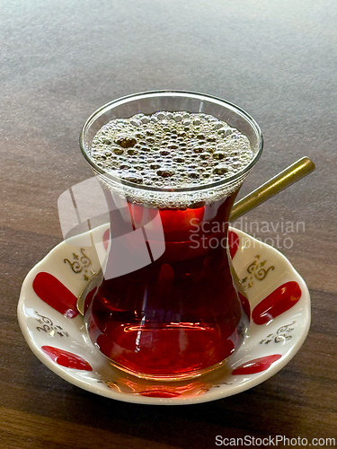 Image of traditional turkish black tea