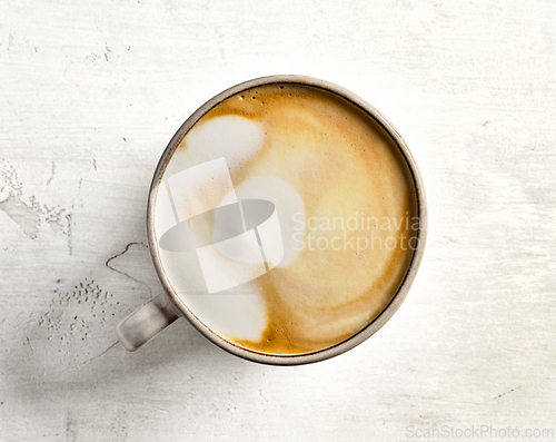 Image of cup of homemade cappuccino coffee