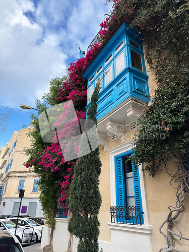 Image of Beautiful typical house facade on Malta Street
