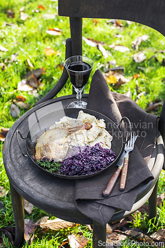 Image of Slovenian Saint Martin's feast dish