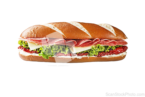 Image of Sandwich with salami