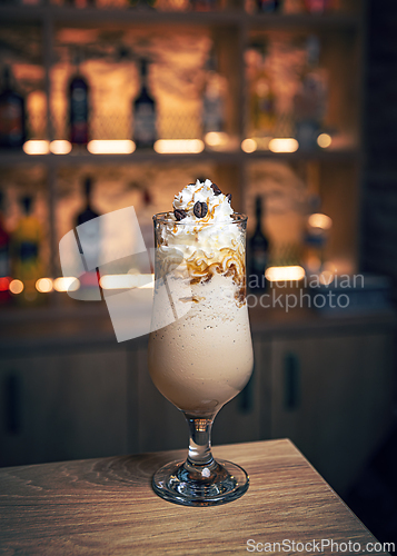 Image of Refreshing iced coffee frappe