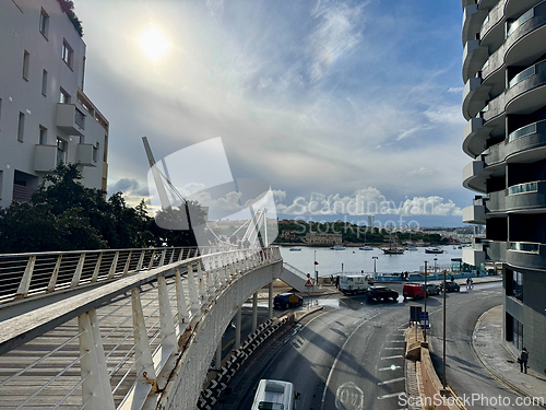 Image of pedestrian bridge in Sliema
