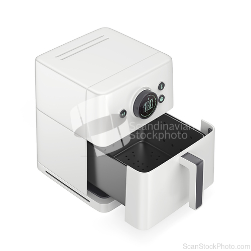 Image of White empty air fryer
