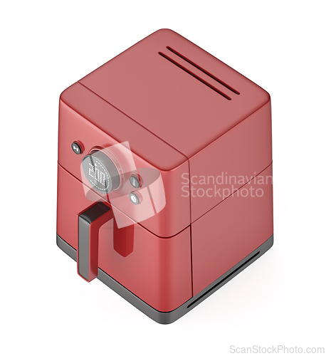 Image of Red air fryer