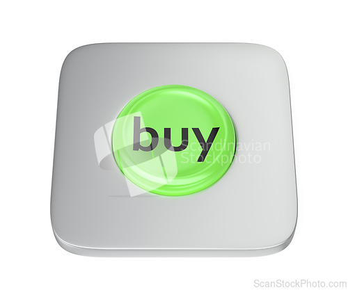 Image of Green round buy button