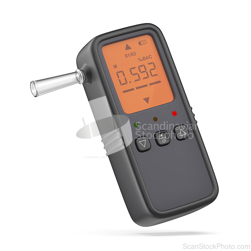 Image of Breathalyzer displaying high blood alcohol
