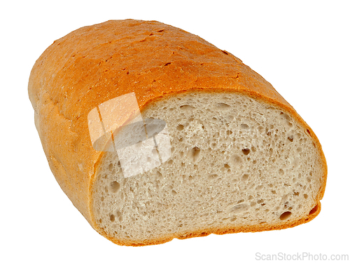 Image of Close-up of  Half-Cut Loaf of Bread