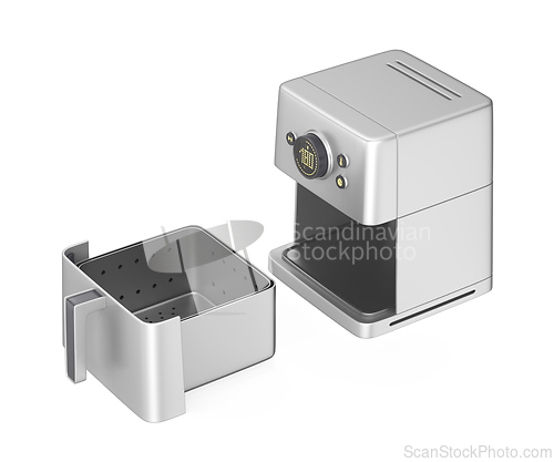 Image of Open empty air fryer