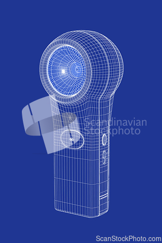 Image of 3D model of 360 degree camera 