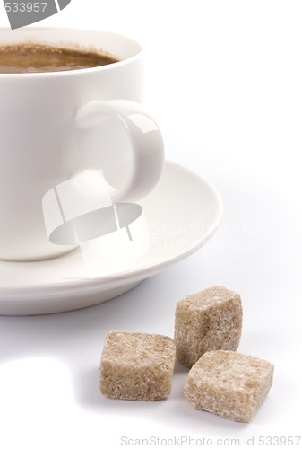 Image of coffee cup and sugar