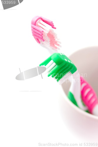 Image of two toothbrushes