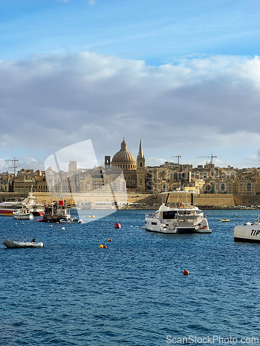 Image of panoramic view of Malta capital city Valletta