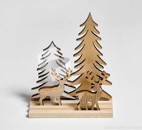 Image of wooden Christmas decoration