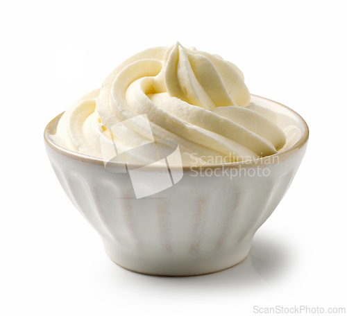 Image of bowl of whipped cream