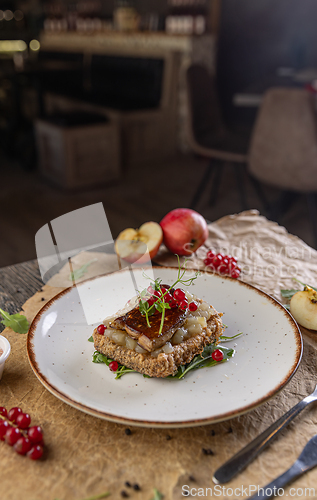 Image of Foie gras with apple chutney