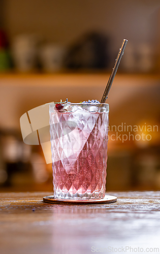 Image of Refreshing pink cranberry cocktail